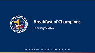 FCA Breakfast 2026