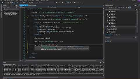 VB115-4 - VB.NET  Dealing With Records - Part 4 - Data Grid View