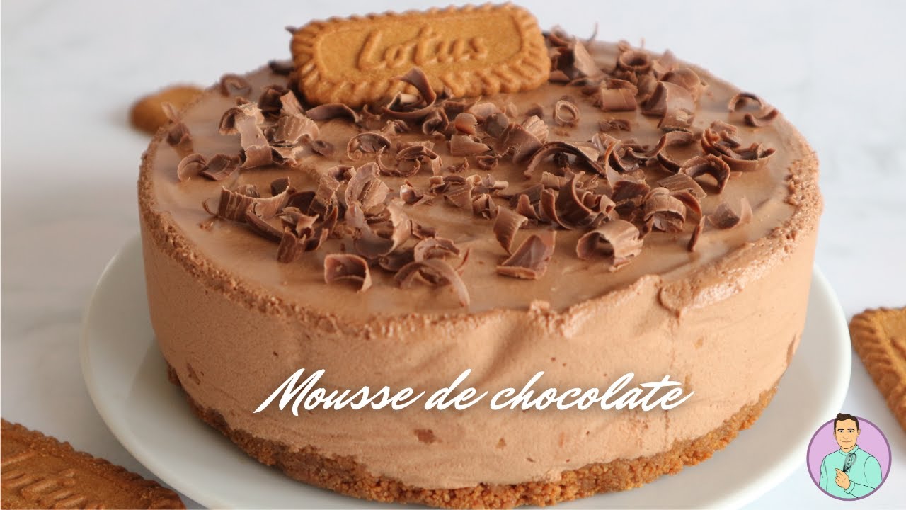 🎂 TARTA MOUSSE DE CHOCOLATE CON GALLETAS LOTUS 🍪 Receta Fácil y rápida