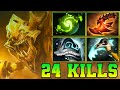24 Kills Sand King Dota 2 Mid Lane New Meta 7.39 Carry Pro Gameplay Skills Item Build