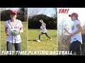 ⚾️Trying BASEBALL for the First Time as a Frenchie | Practice, HOME RUN & Introducing my Boyfriend!