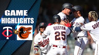 Baltimore Orioles vs Minnesota Twins FULL GAME HIGHTLIGHT | MLB April 15 2024  MLB Season 2024