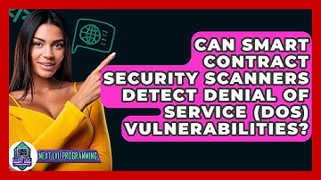 Can Smart Contract Security Scanners Detect Denial Of Service (DoS) Vulnerabilities?