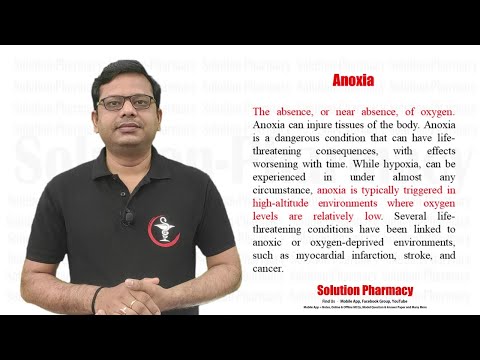 Anoxia | Meaning of Anoxia | What is Anoxia | Definition of Anoxia | Causes of Anoxia | Hypoxia