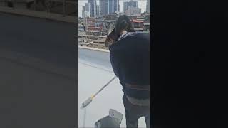 옥상방수, 우레탄 롤러 상도작업