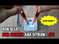 Penyebab stop kontak dua duanya ada setrum  apinya  kabel netral bertegangan