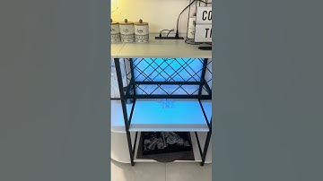 WATCH BEFORE YOU BUY Bar Table Cabinet with Charging Station