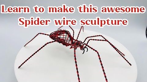 Wire spider DIY// wire spider sculpture tutorial