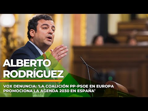 VOX denuncia: ‘La coalición PP-PSOE en Europa promociona la agenda 2030 en España’