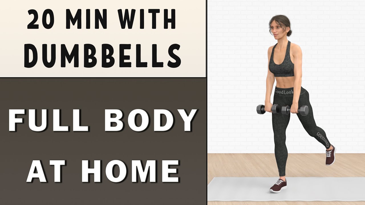 20 min TOTAL BODY WORKOUT with Dumbbells // Tone & Sculpt at Home (14 ...