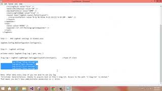 How to Use log4net in ASP NET MVC