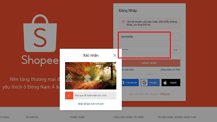 Lỗi mã xác minh ko hợp lệ trong shoppê năm 2024
