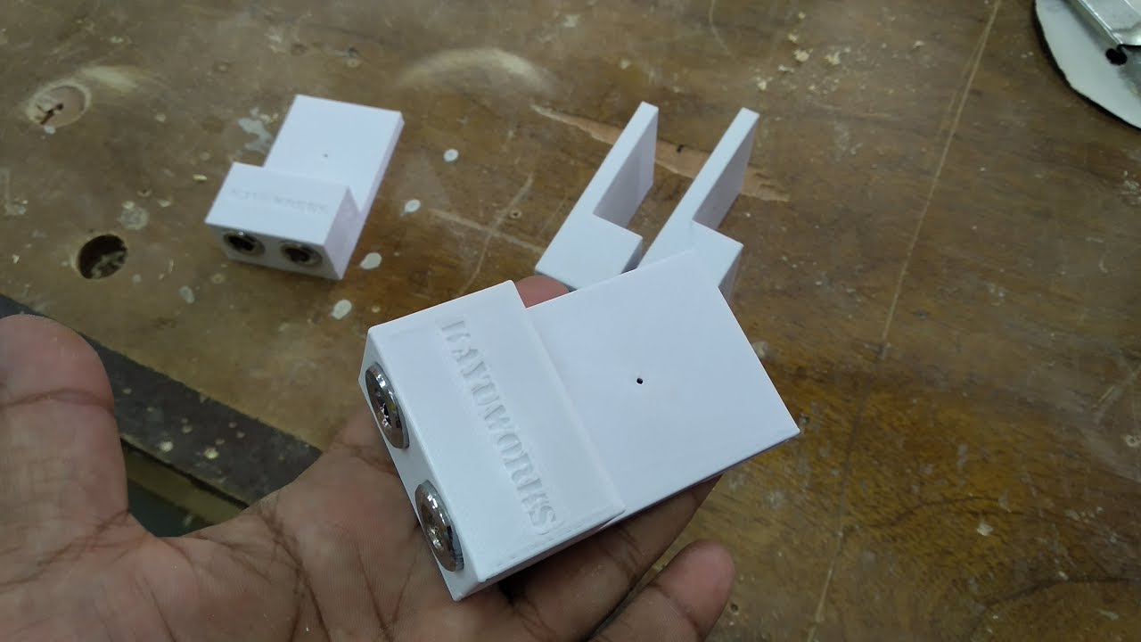 the best diy dowel jig - 3d printed with real bushing - YouTube