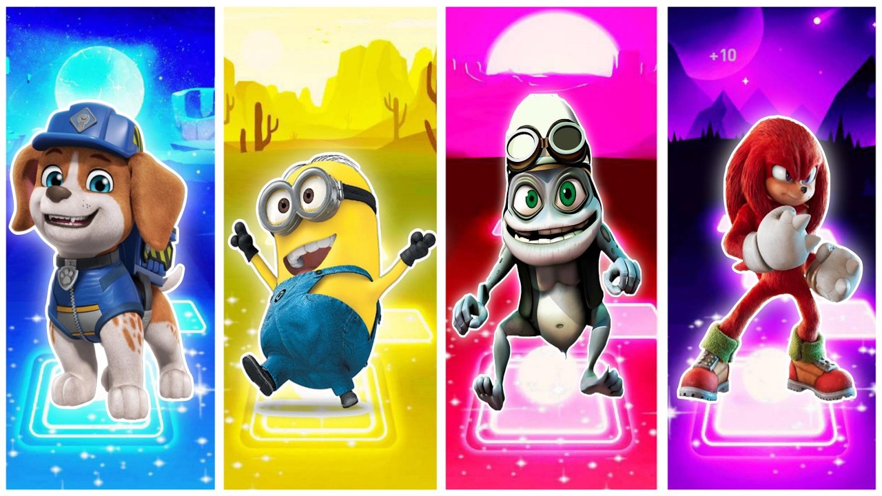 Paw Patrol 🐾 - Minions - Crazy Frog - Sonic - Tiles Hop EDM Rush