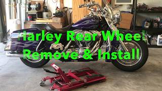 How To Harley Davidson Wheel Remove And Install.