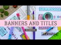 HEADER, BANNER and TITLE IDEAS 💜 HOW TO WRITE TITLES 💚 HOW TO TAKE PRETTY NOTES