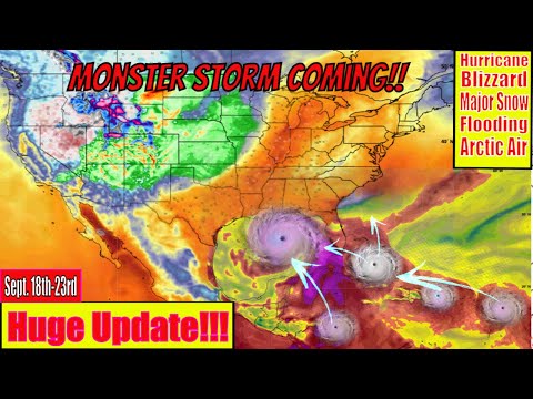 Monster Storm Coming! Foot Of Snow, Blizzards & Invest 96l, Growing Hurricane Threat!