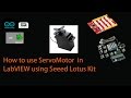 How to control a Servo Motor From LabVIEW