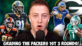 Grading The Packers 1st 3 Rounds Of The NFL Draft!