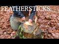 FEATHERSTICKS herstellen bei starkem Regen - Der Zunder, der immer geht