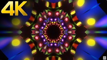 4 hours 4K Mind Relaxing TV Screensaver Neon Light Relaxing Sci-Fi Motion Video Background Loop