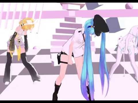 [MMD]BAD APPLE!! 初音ミクx鏡音リンx重音テト