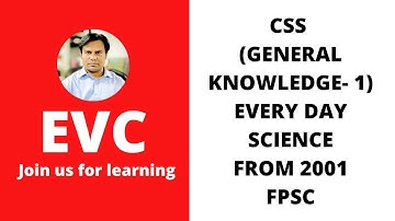 CSS Past Papers 2001 General science and ability