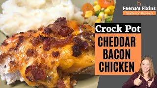 Crock Pot Cheddar Bacon Chicken - Best Chicken Meal Family Will Love