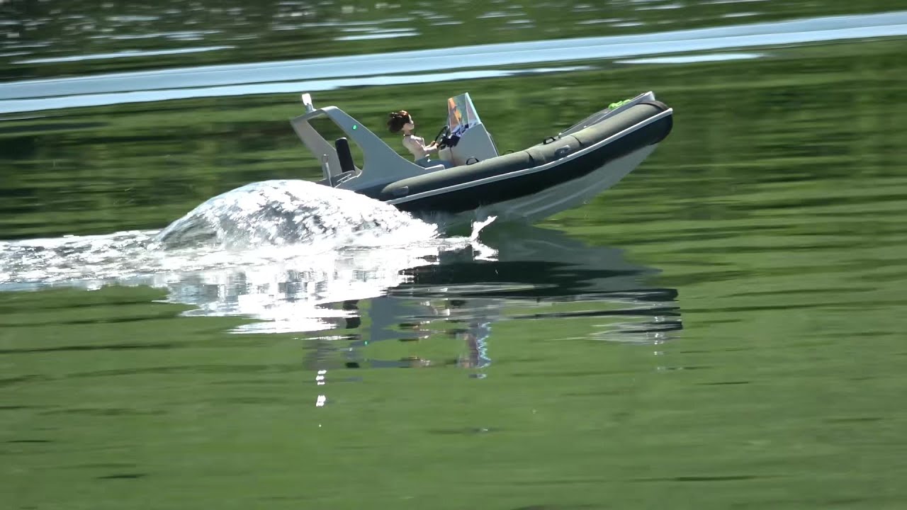 Neptune Rhib Neptune rib takes a high speed run round the lake - YouTube