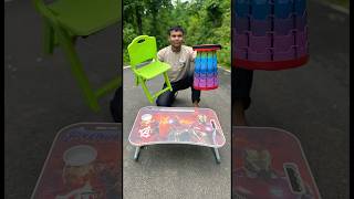 Banga Rainbow Stool And Avenger Study Table with Folding Chair Unboxing 😍￼