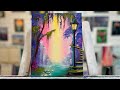 How To Paint Lamppost Staircase / acrylic painting tutorial