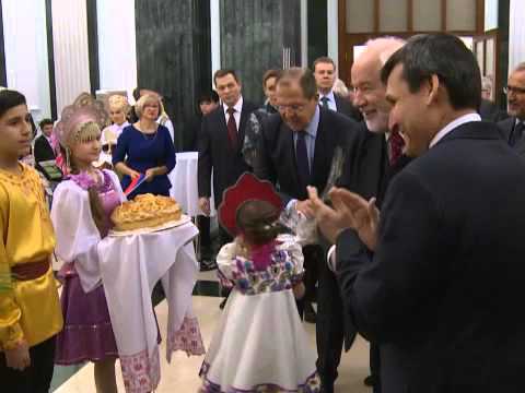 Торжественная церемония открытия нового комплекса Посольства России в Ашхабаде