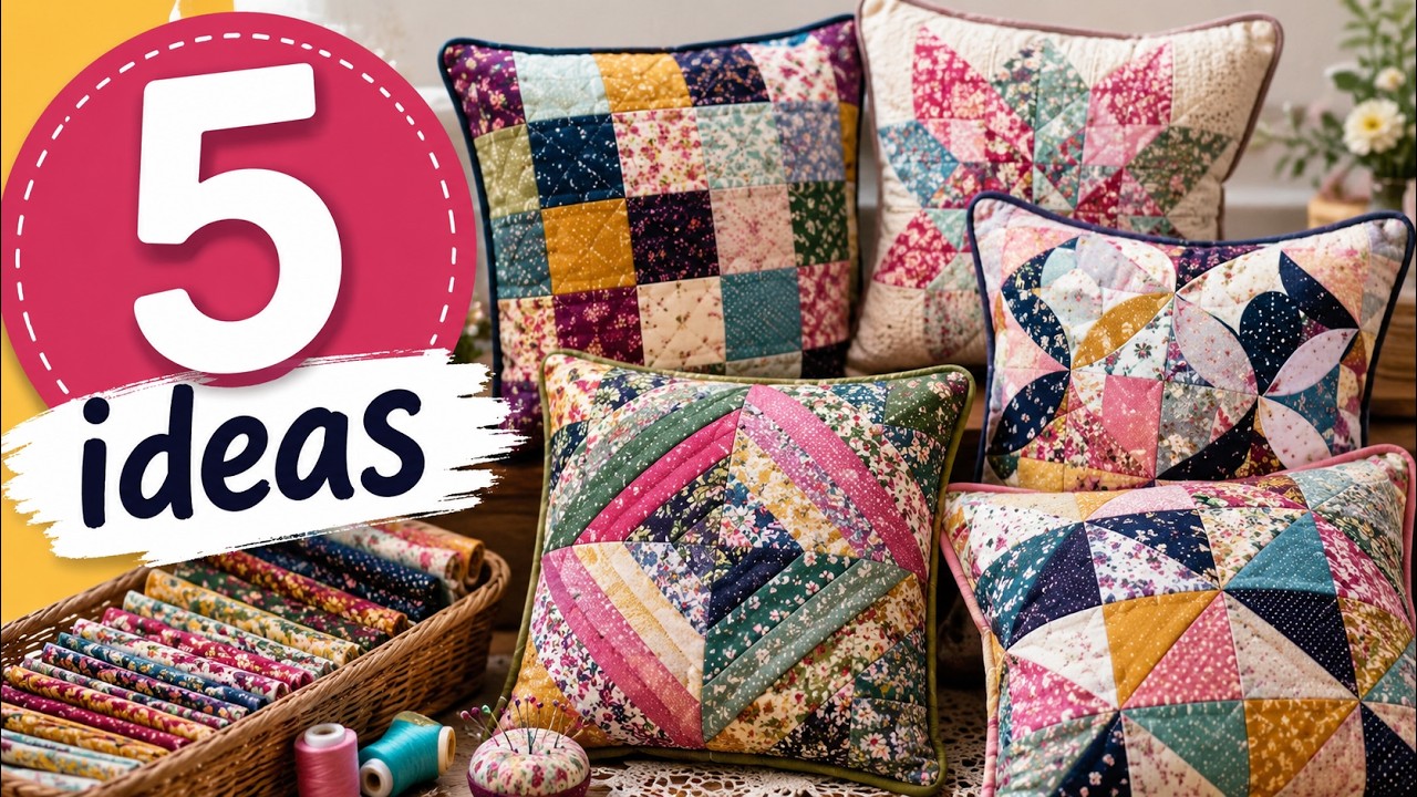 5 Patchwork Cushion Sewing Projects Everyone Is Obsessed With