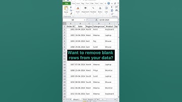 Clean Your Data FAST: Remove Empty Rows! #excel #blankrows