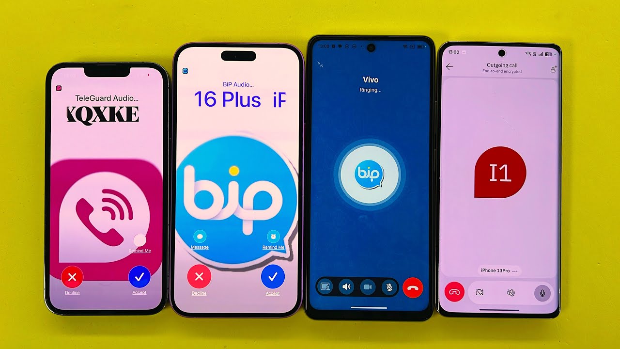 Social Media TeleGuard+Zangi+BIP Incoming Outgoing Call iPhone 16 Plus, 13 Pro, Realme, Blackview 