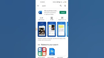 How to download Ms Word in android phone 🤔 || #shorts