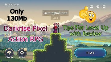 Darkrise Pixel Action RPG | Darkrise Android Gameplay 2022 | Darkrise Level Up Tips