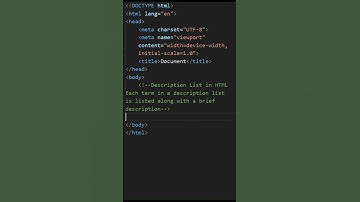 html description list@ensolutions5210  #coding #html5 #htmltutorial