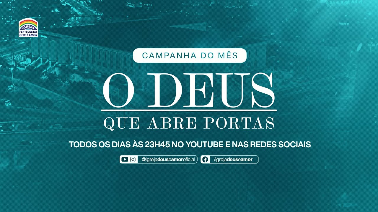 Oração da Meia-Noite | O Deus que abre portas | IPDA AO VIVO | 31/12/2025