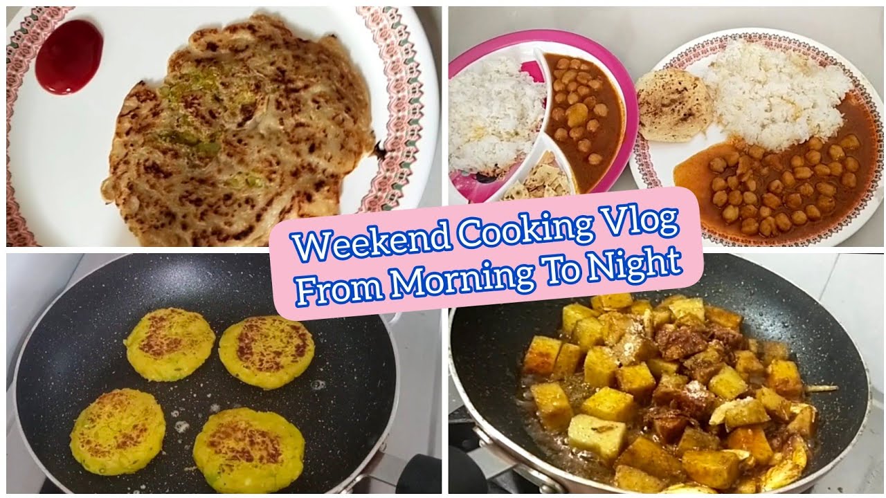#Vlog - 13| Weekend cooking from morning to night | Growing Reva With ...