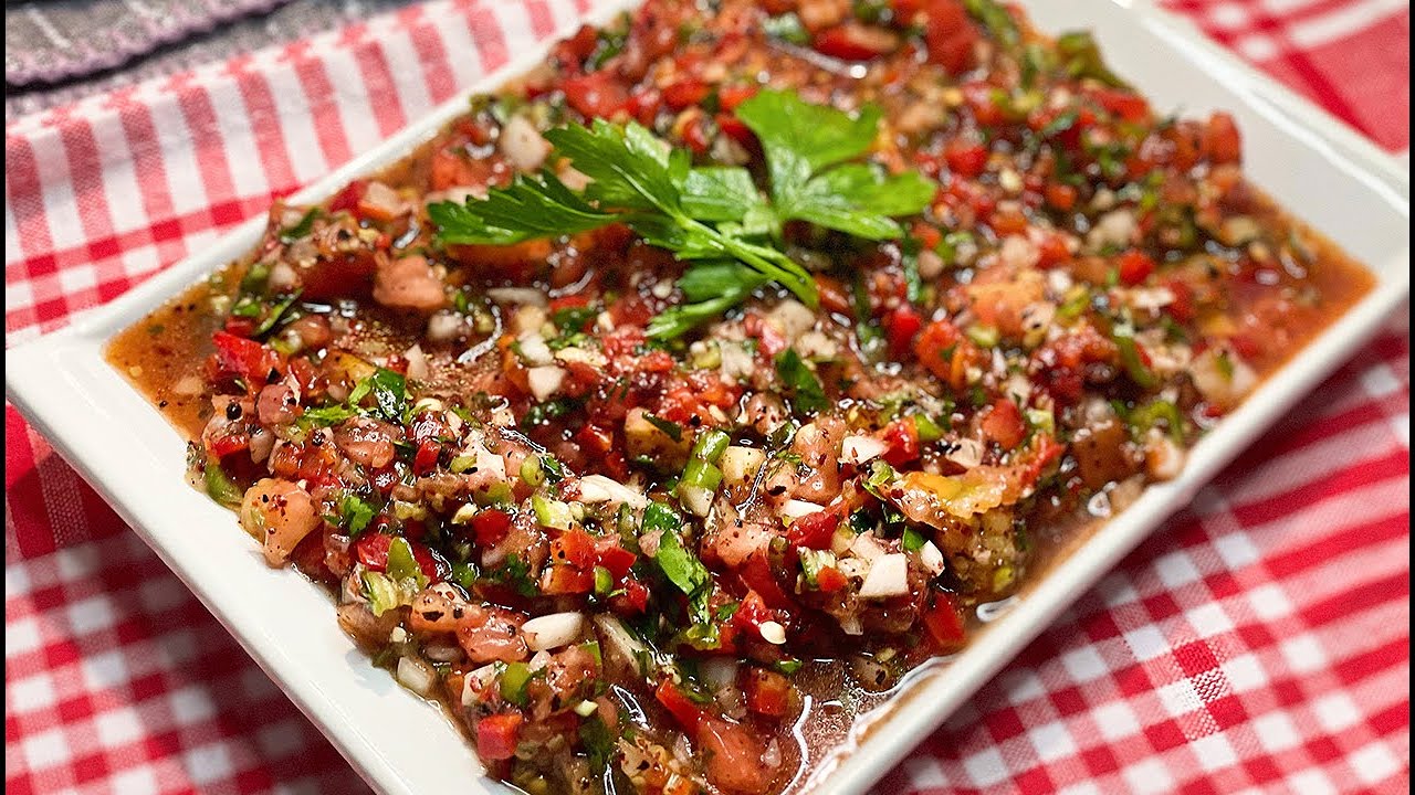 Acılı Ezme (Spicy Turkish Salad Ezmesi)