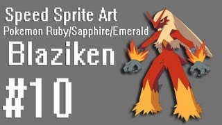 Speed Sprite Art #10 ~ Pokémon Ruby/Sapphire/Emerald [GBA] | Blaziken