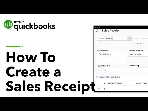 How To Create a Sales Receipt In QuickBooks | US Tutorial - How To Create a Sales Receipt In QuickBooks | US Tutorial