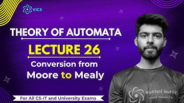 26- Moore to Mealy Machine Conversion | Theory of Automata