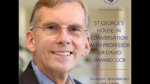 Professor Sir David Omand, GCB