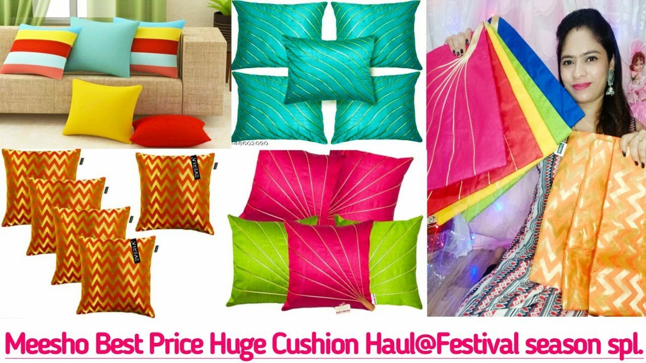Meesho Festive Special ColourFul Huge Cushion Cover Collection😍Meesho
