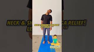 Day 2 – Neck &amp; Shoulder Yoga Relief | Yoga with Channappa | Beginner Yoga #shorts #yogaforbeginners