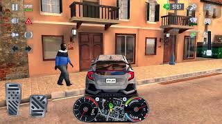 LOS ANGELES SPEEDING WITH HONDA CIVIC SPORTS TAXI CITY DRIVER GAME - TaxiSim 2020 3D Android IOS screenshot 2