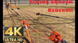 #5 Pulling Stumps With Snatch Block Pulleys and 21:1 Mechanical Advantage [4K 60FPS]