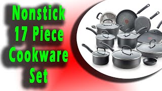 T fal E765SH Ultimate Hard Anodized Nonstick 17 Piece Cookware Set